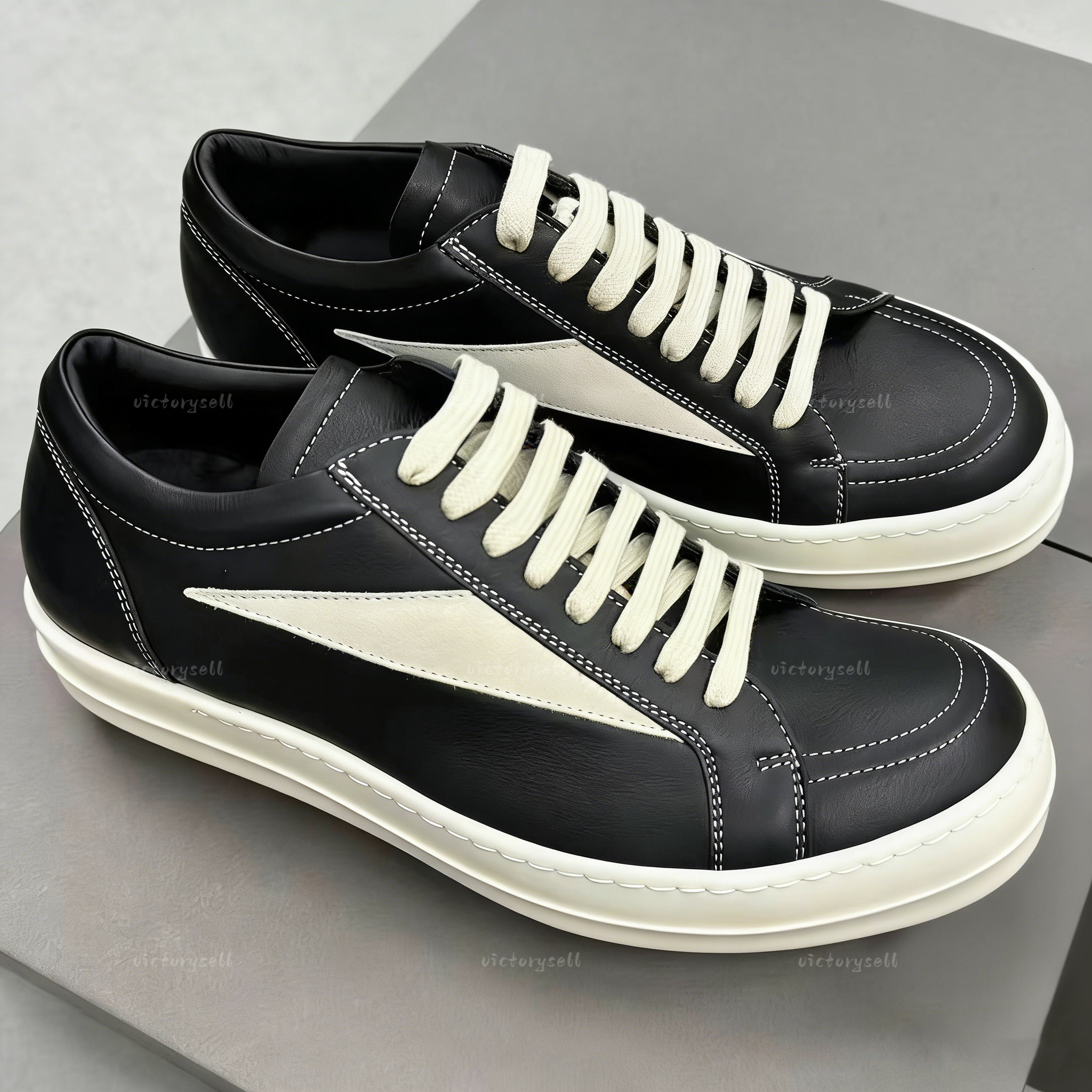 Designer Sneaker rick Casual Running Shoes Runaway Vintage Low Top Geobasket Genuine Leather Canvas Suede Sneakers Trainers Men Women Lace-up