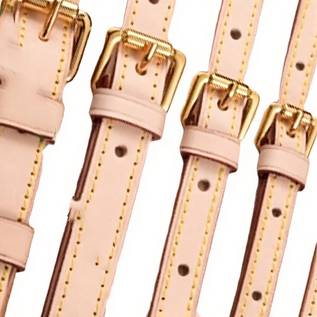 Top Quality Genuine Vachetta Patina Calf Leather Shoulder Strap For Designer Women Handbag Shoulder Bag Duffle 220601