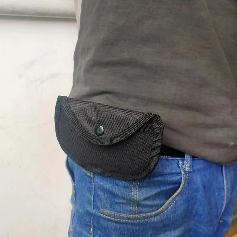 2/4Pcs Waist Pouch Finger Tiger Protection Bag Iron Four-finger Cloth Cover Shockproof Soft Lining Fist Ring Hanging Buckle Bag 251222