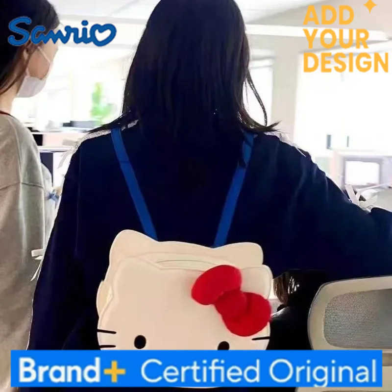 Sanrio PU New Hello Kittys Crossbody Bag Shoulder Bag Anime Cartoon Girl Cute Large Capacity Tote Bag Printing Bags for Woman H251223