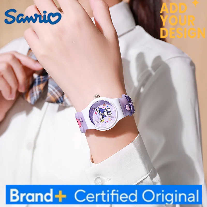 Sanrio Summer Kt Cat Watch Kawaii Anime Peripherals Cinnamoroll Hello Kitty Kuromi Cute Surprise Fashion Kid Exquisite Watch Toy Gifts H251223