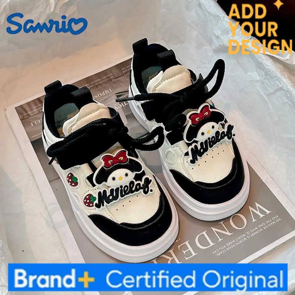 Sanrio Sanrios Kawaii My Melody Girls Sports Sneakers Cartoon Kids Tennis Leisure Shoes Cute Doll Running Shoes Non Slip Breathable H251223