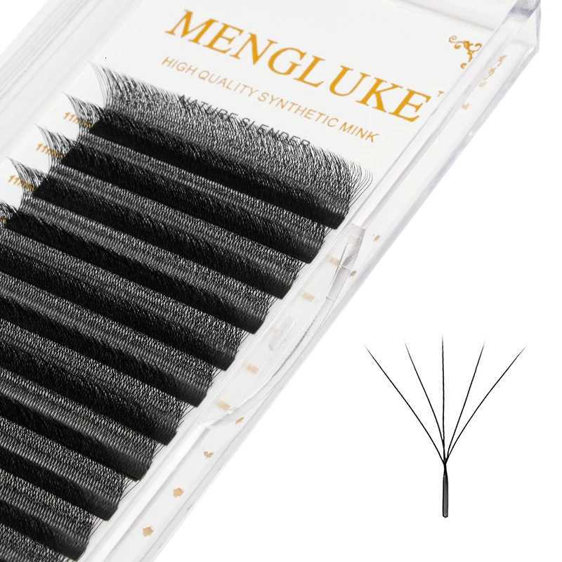 MENGLUKE 5D W Shaped Bloom Automatic Flowering Premade Fans Eyelashes Extensions Natural Soft Light High Idividual LashesT251223