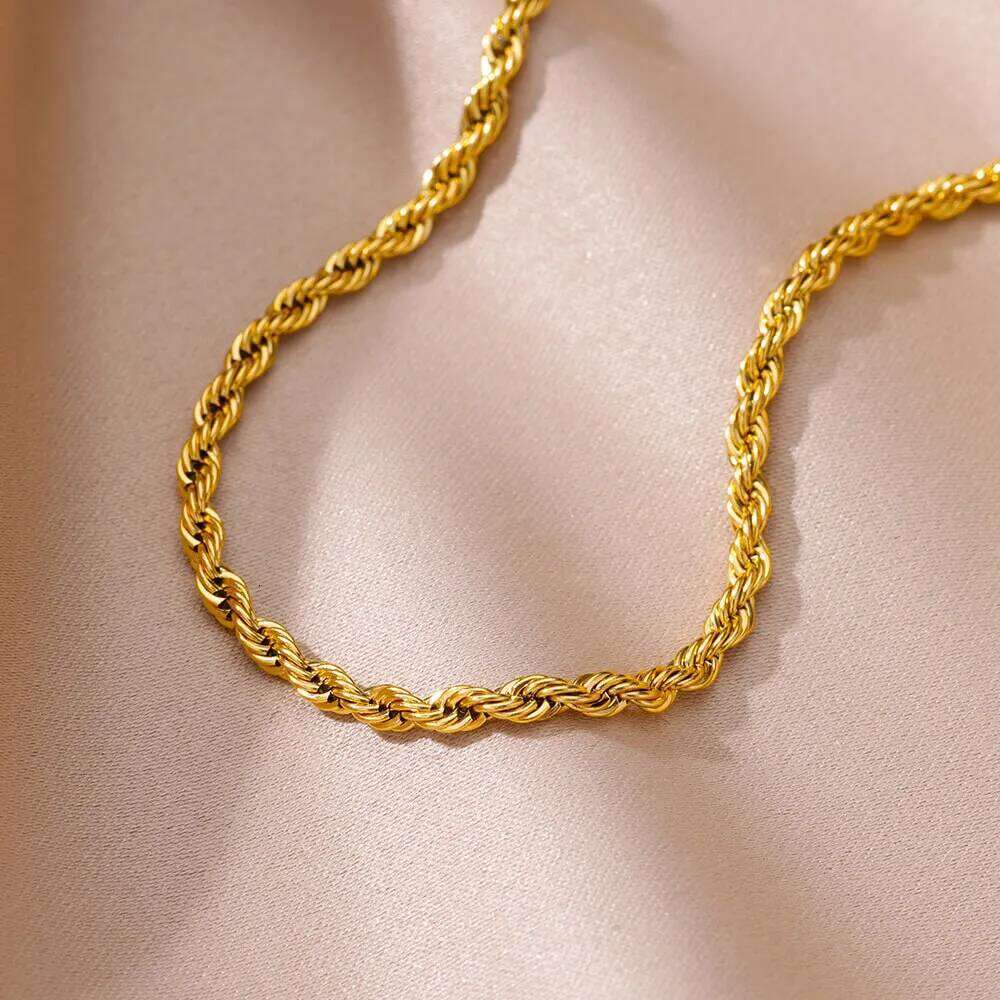 Stainless Steel Chain Anklets for Women Accessories Gold Color Ankle Bracelet Waterproof Anklet Summer Beach Boho Jewelry Gift 25H1223