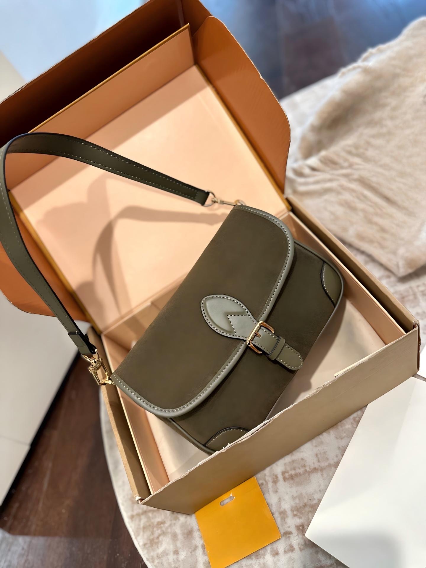 Designer Women's Suede Handbag Luxury Women's Shoulder Bag High Quality Shoulder Strap Bag