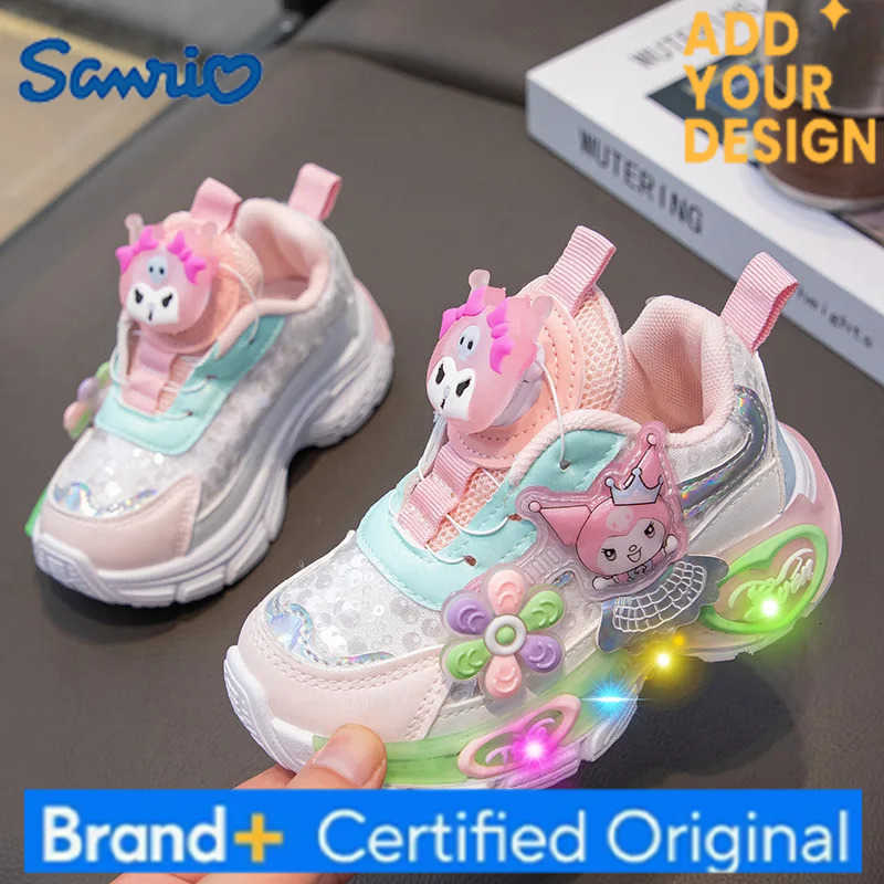 Sanrio running shoes children Toddler shoes spring autumn lighting casual shoes hello kitty Sneakers H251223