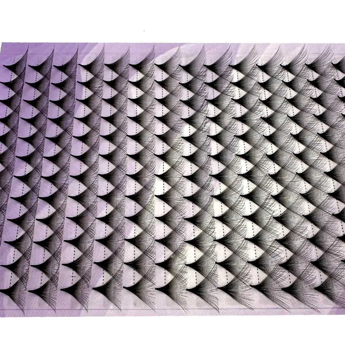 30/40D Premade Fans 005 Super Fluffy Big-Fans Eyelash Extensions Thin Base Handmade Eyelash Fans Matte Black Realistic LashesT251223