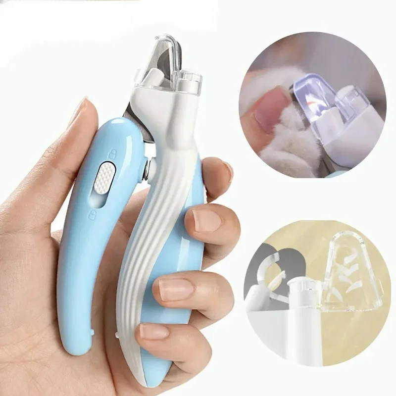 Professional Pet Nail Clippers with Led Light Pet Claw Grooming Scissors for Dogs Cats Small Animals Paw Nail Trimmer Pet Supply Safe nail clippers