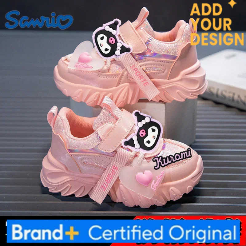 Sanrio hello kitty Sneakers girls high-top sports shoes kuromi spring and autumn new cartoon casual shoes childrens board shoes H251223