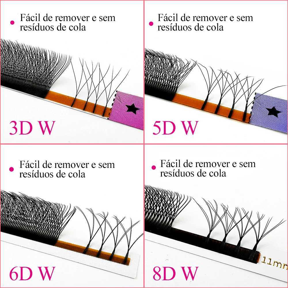 LAKANAKU Cilios YY 3D 4D 5D 6D 7D 8D W Clover 5d Lash Extensions Ciglia Volume Brasileiro Y Shape EyelashesT251223