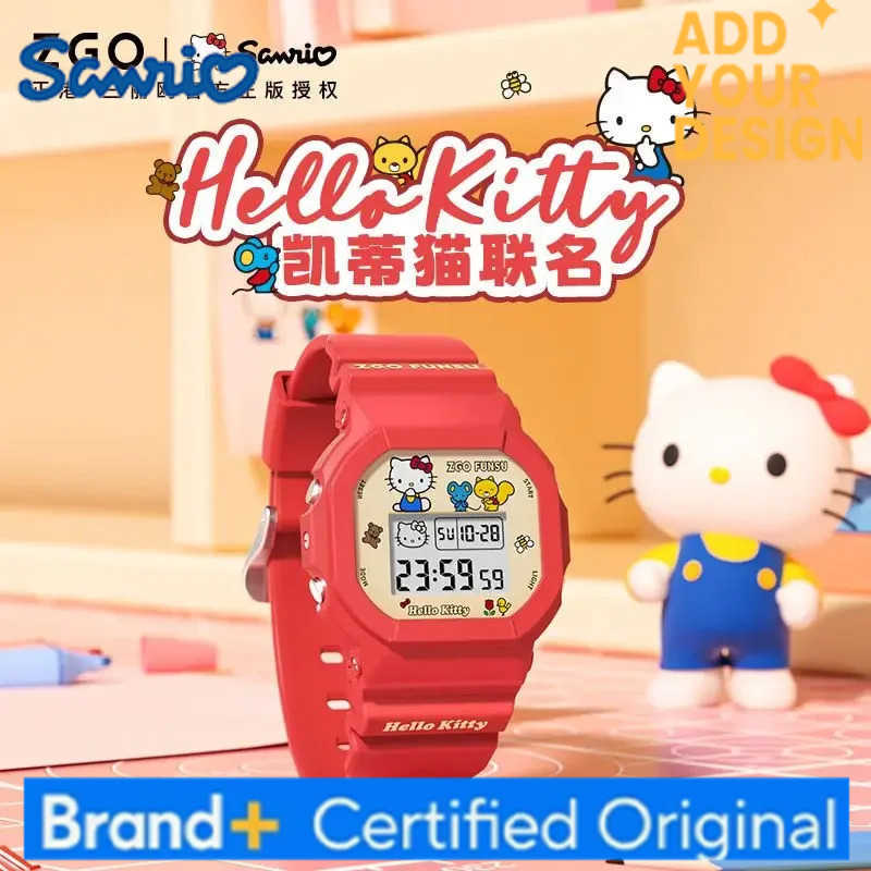 Sanrio ZGOxSeries Hellokitty Watch Red Student Womens Electronic Watches Gifts Kids H251223