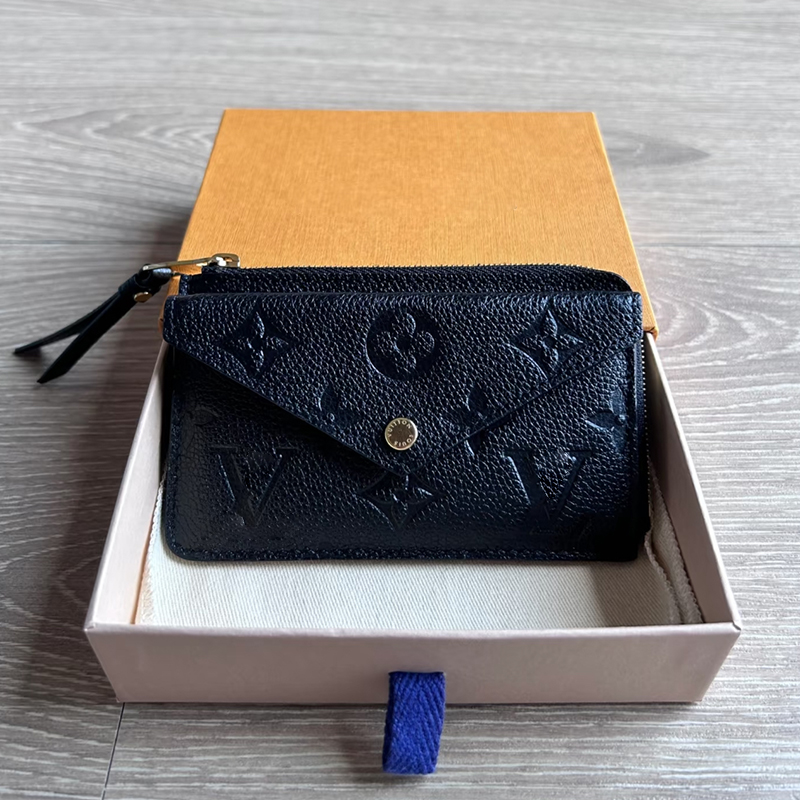 Designer wallet Brown flower wallet rosalie victorine Women coin purse card holder keychain Man Designer purse Key CardHolder small wallets travel Clutch Bags a6