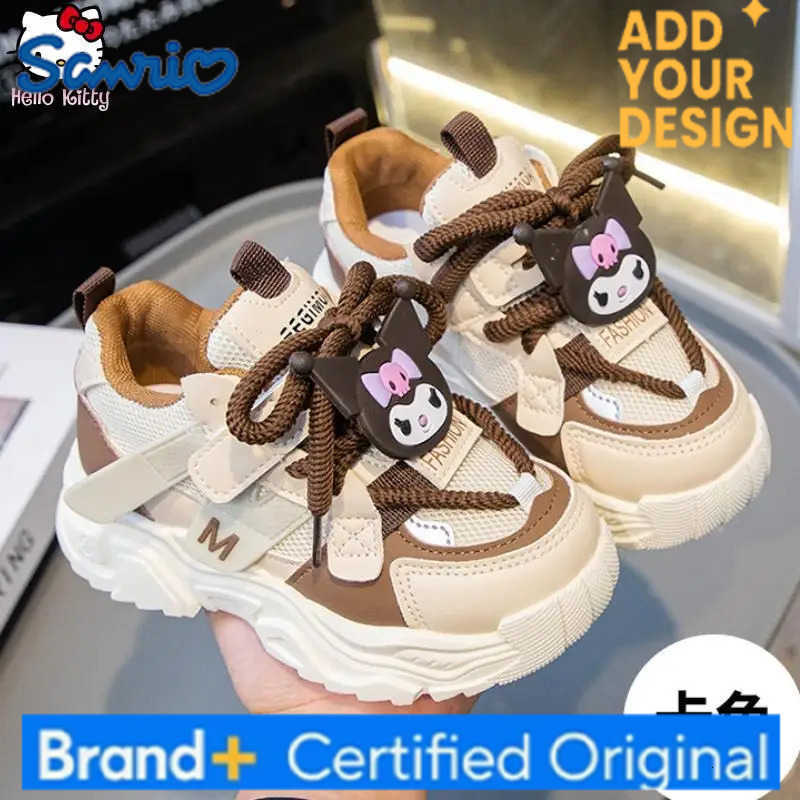 Sanrio Anime Girls Kuromi Autumn New Board Shoes Sports Dad Shoes Children Cartoon Kawaii Comfortable Breathable Casual Shoes H251223
