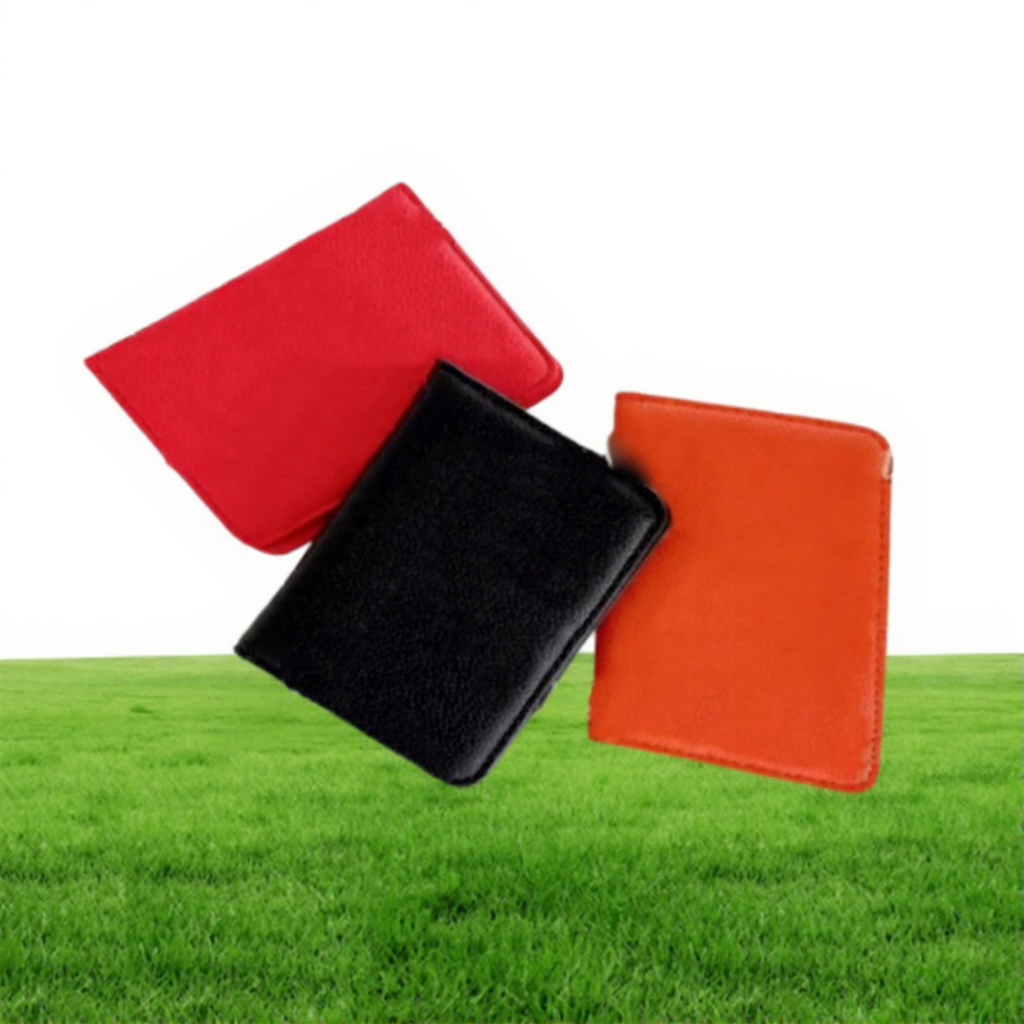 Luxury Compact Pocket Men039s Women039s Designer Fashion Card Holder Short Multiple Wallet Coin Bags Lychee Leather Embossed