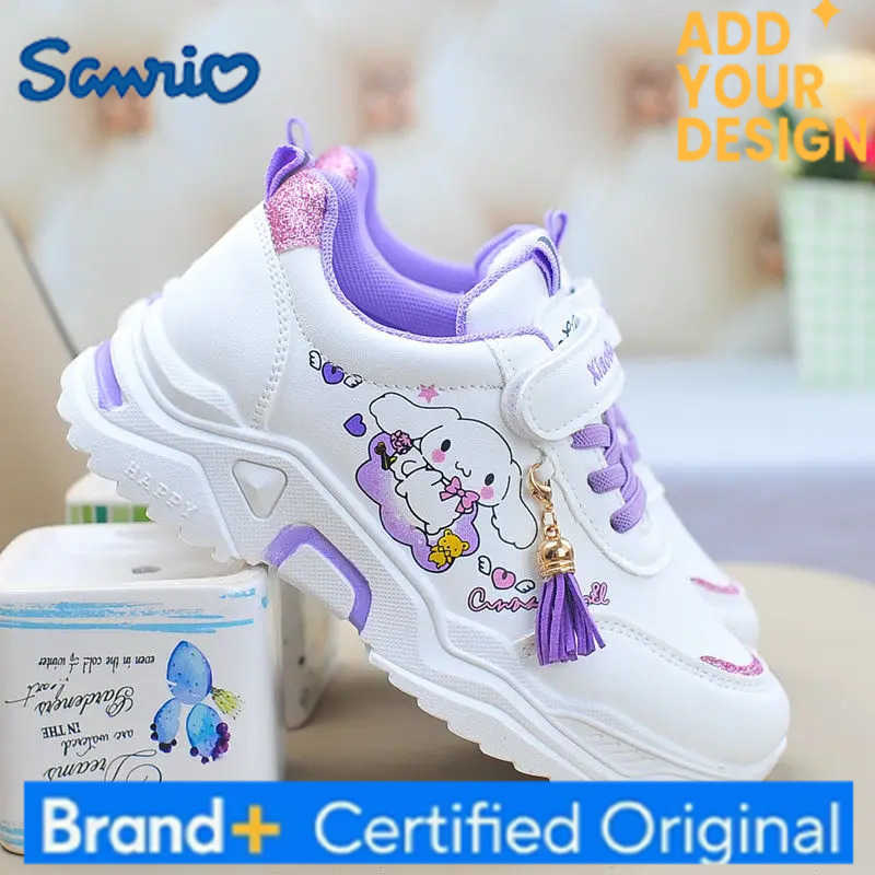 Sanrio Kawaii Cinnamoroll Students Cute Cartoon Comfortable Sneakers Children Anti Slip Flat Shoes Running Shoes Gift for Kids H251223