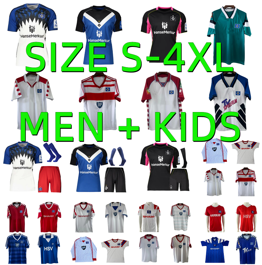 2025 2026 Hamburger SV retro soccer jersey 25 26 SELKE PHERAI ELFADLI DOMPE GLATZEL BALDE JATTA 1979 1980 1984 1986 1992 1993 retro HSV football shirt Men kids kit