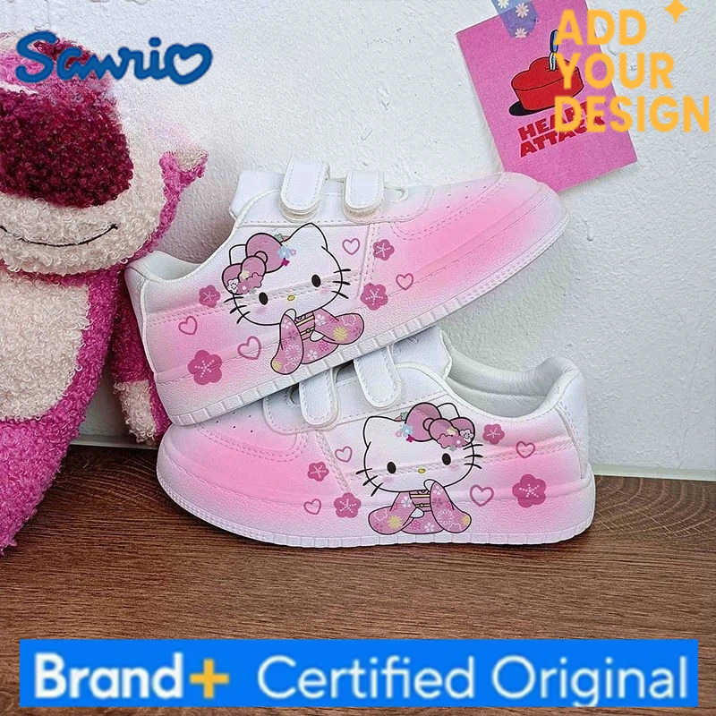 Sanrio Kawaii Hello Kitty Students Cute Cartoon Sneakers Children Comfortable Non Slip Running Shoes Christmas Gifts for Kids H251223