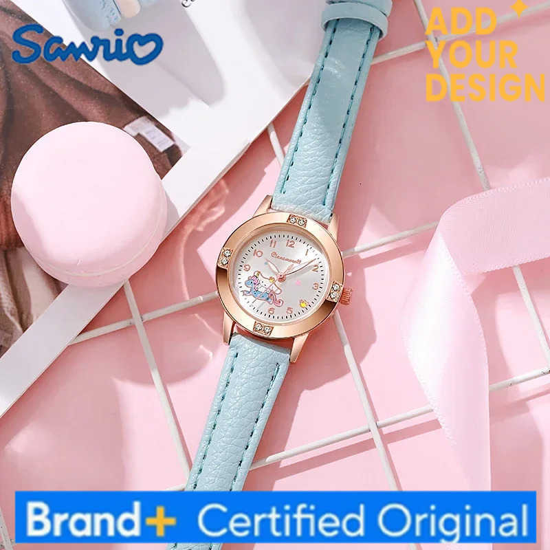 Sanrio Hello Kitty Watch Kawaii Kuromi Cinnamoroll Quartz Casual Fashion Melody WristWatch Women Kid Girl Children Birthday Gift H25122311