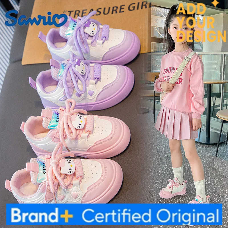 Sanrio Hot Girl Hello Kitty Kawaii Fashion Leisure Sneakers Student Spring and Autumn Seasons Anime Cartoon Non-Slip Child Sneakers New H251223