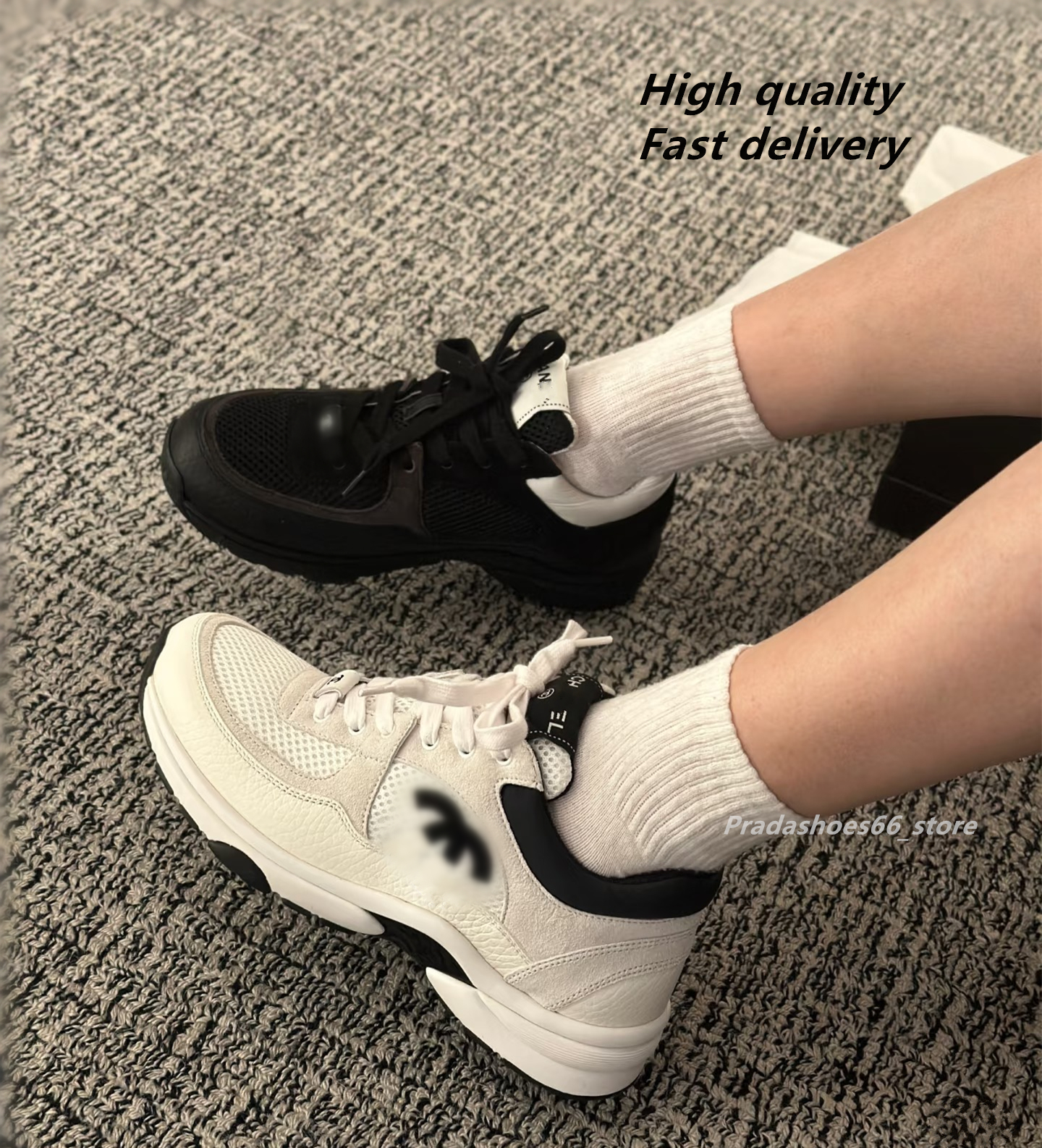 Paris Thick Soled Daddy Shoes Women 2026 Luxury brand Shoe Cd New Explosive Increase Mesh Breathable Sports Casual Shoes Designer ShoesChannel cha silver