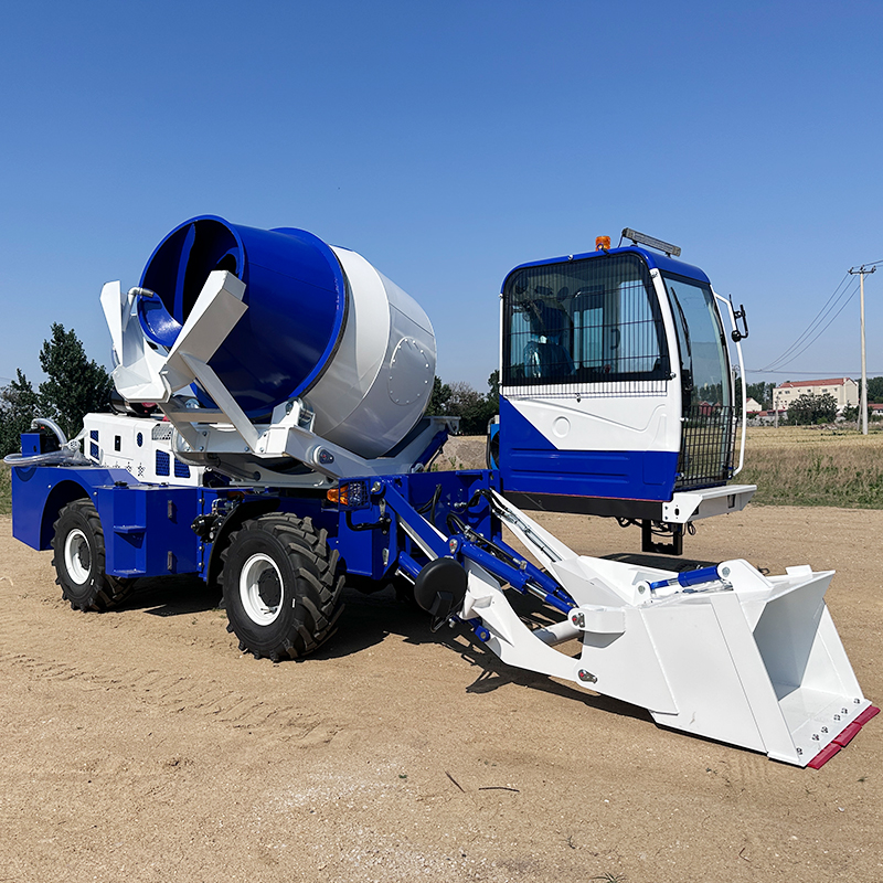 Self-Loading Diesel Concrete Mixer Truck with Integrated Mixing System & Spare Parts