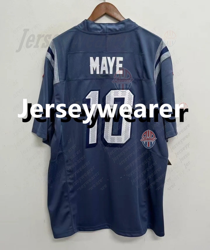 New Football Jersey Drake Maye TreVeyon Henderson Stevenson Gibson Diggs Gonzalez DeVito Custom Letter Name Number Stitched