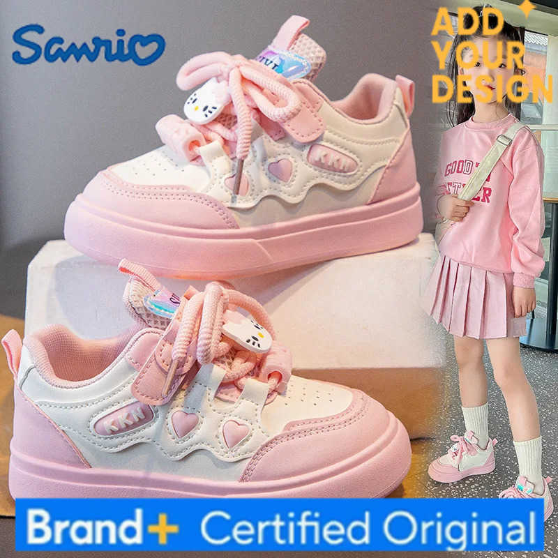 Sanrio Hot Girl Hello Kitty Kawaii Fashion Leisure Sneakers Student Spring and Autumn Seasons Anime Cartoon Non-Slip Child Sneakers New H251223