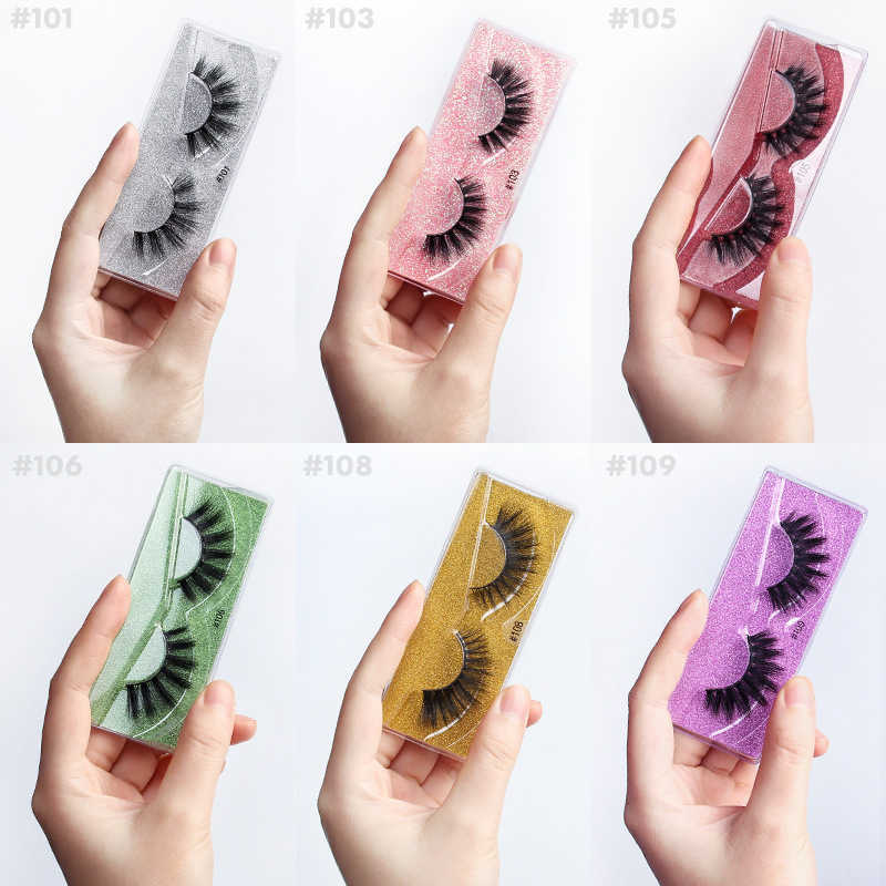 Three-dimensional thick double-ended false eyelashes, curling and softening synthetic fiber eyelashes M251223