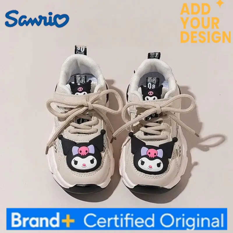 Sanrio Hello Kitty Student Sneakers Girl Spring Autumn Mesh Kawaii Cartoon Fashion Versatile New Casual Children Skate Shoes Hot H251223