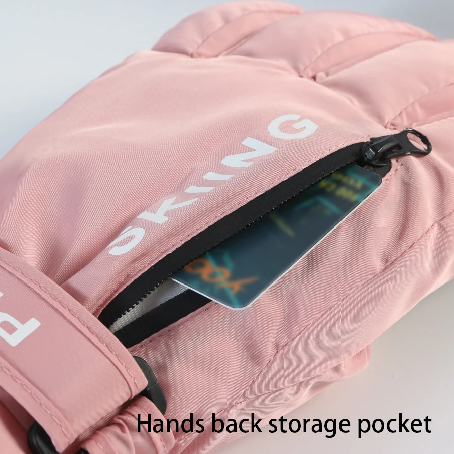 WOMENS Professional Winter Warm Skiing Gloves Snow Waterproof Motorcycle Smile 506 Touch Screen 251223 - view 3