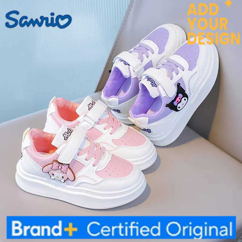 Sanrio Children Cartoon Kawaii Kuromi Melody Casual Board Shoes Spring Autumn Casual Sneakers Anti Slip Soft Sole Sports Shoes H251223