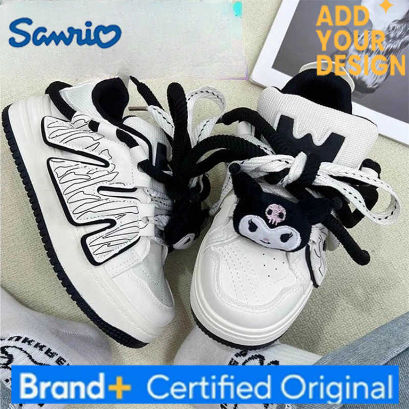 Sanrio Kawaii Kuromi Children Cute Cartoon Comfortable Sneaker Student Anti Slip Flat Shoes Running Shoes Birthday Gift for Kids H251223