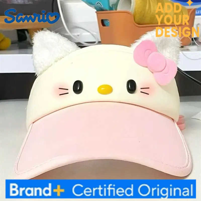 Sanrio Kawaii Hello Kitty Sun Hat Tennis Cap Anime Golf Caps Cute Cartoon Empty Top Baseball Caps Y2k Women Sport Hats Girl Gift H251223 - view 3