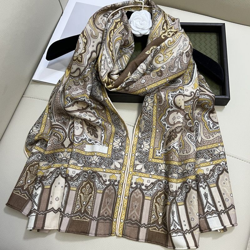 Womens Long Silk Ca… - image