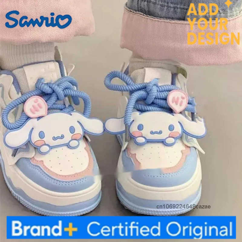 Sanrio Cinnamoroll Cute Bread Shoes Womens New Fashion Versatile Thick Soled Board Shoes Y2k Sweet Girl Casual Trend Sneakers H251223
