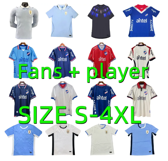 2025 2026 Soccer Jerseys Uruguay Soccer Jersey 24 25 26 home away L.SUAREZ E.CAVANI N.DE LA CRUZ national team Shirt G.DE ARRASCAETA F.VALVERDE R.ARAUJO Fans Player version