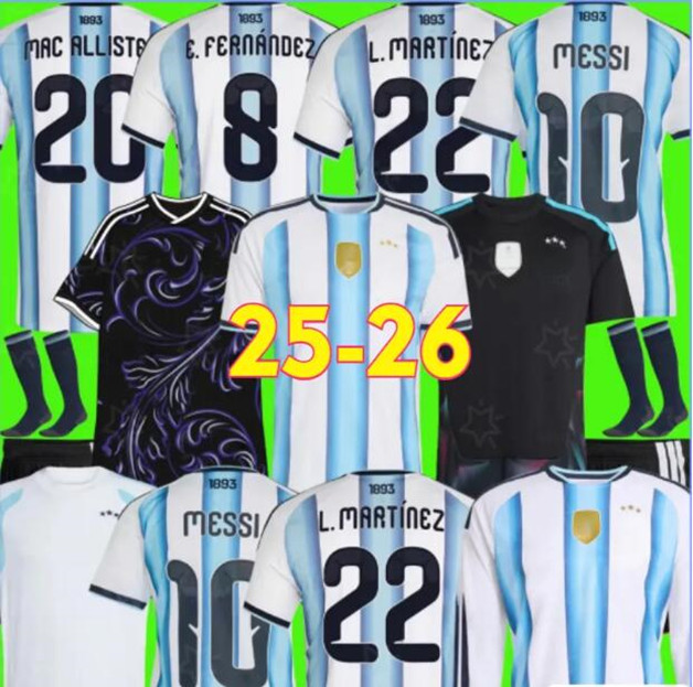 26 27 ARGENtiNA SoccerJerseys MESSIS DE PAUL J.ALUAREZ 2026 ArgentiNa DYBALA DI MARIA MARTINEZ football shirt home away Player Men kids kit football shirt