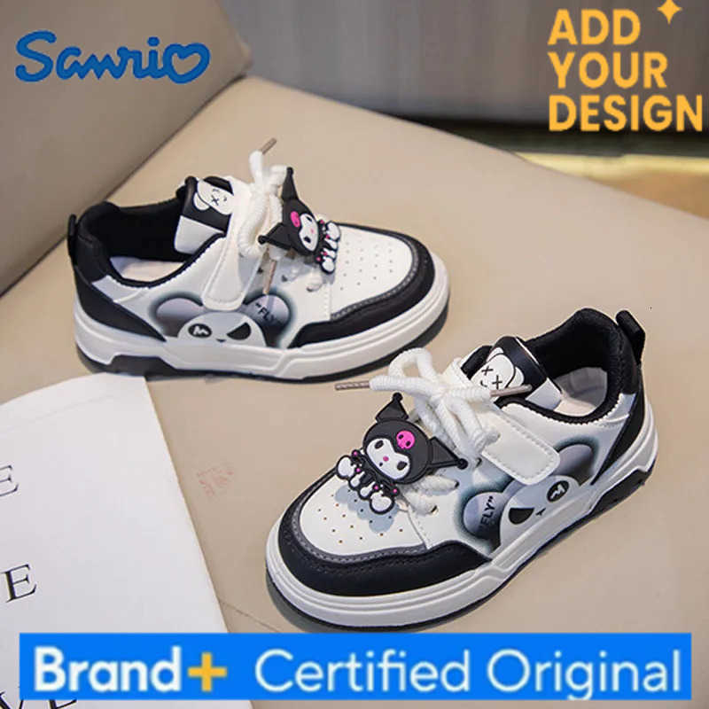 Sanrio Kuromi Childrens Fashion Cartoon Casual Sports Shoes Spring Autumn Kids Soft Sole Running Sneakers Trendy Board Shoes H251223