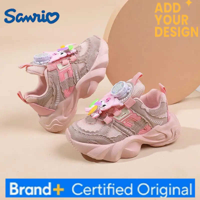 Sanrio Kuromi Girls New Casual Shoes Childrens Animal Cartoon Fashion Soft Sole Breath Sports Shoes Comfortable Running Shoes H251223