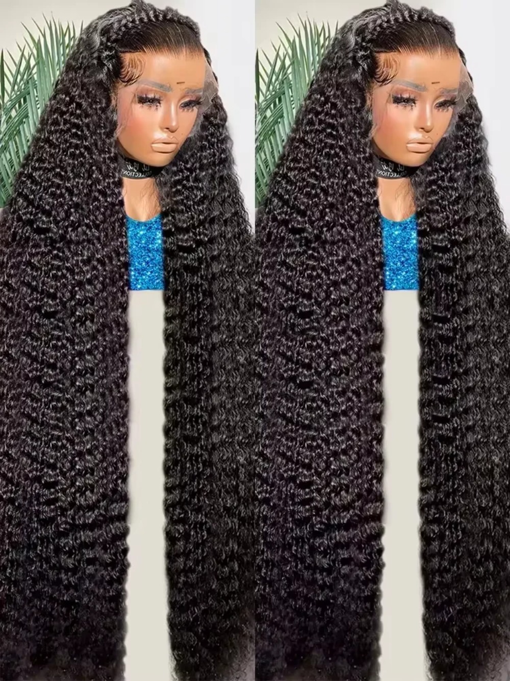 30 36 Inch 13x4 Brazilian Curly Lace Front Glueless Human Hair Wigs 13x6 HD Transparent Deep Wave Lace Frontal Wigs For Women 300% Density
