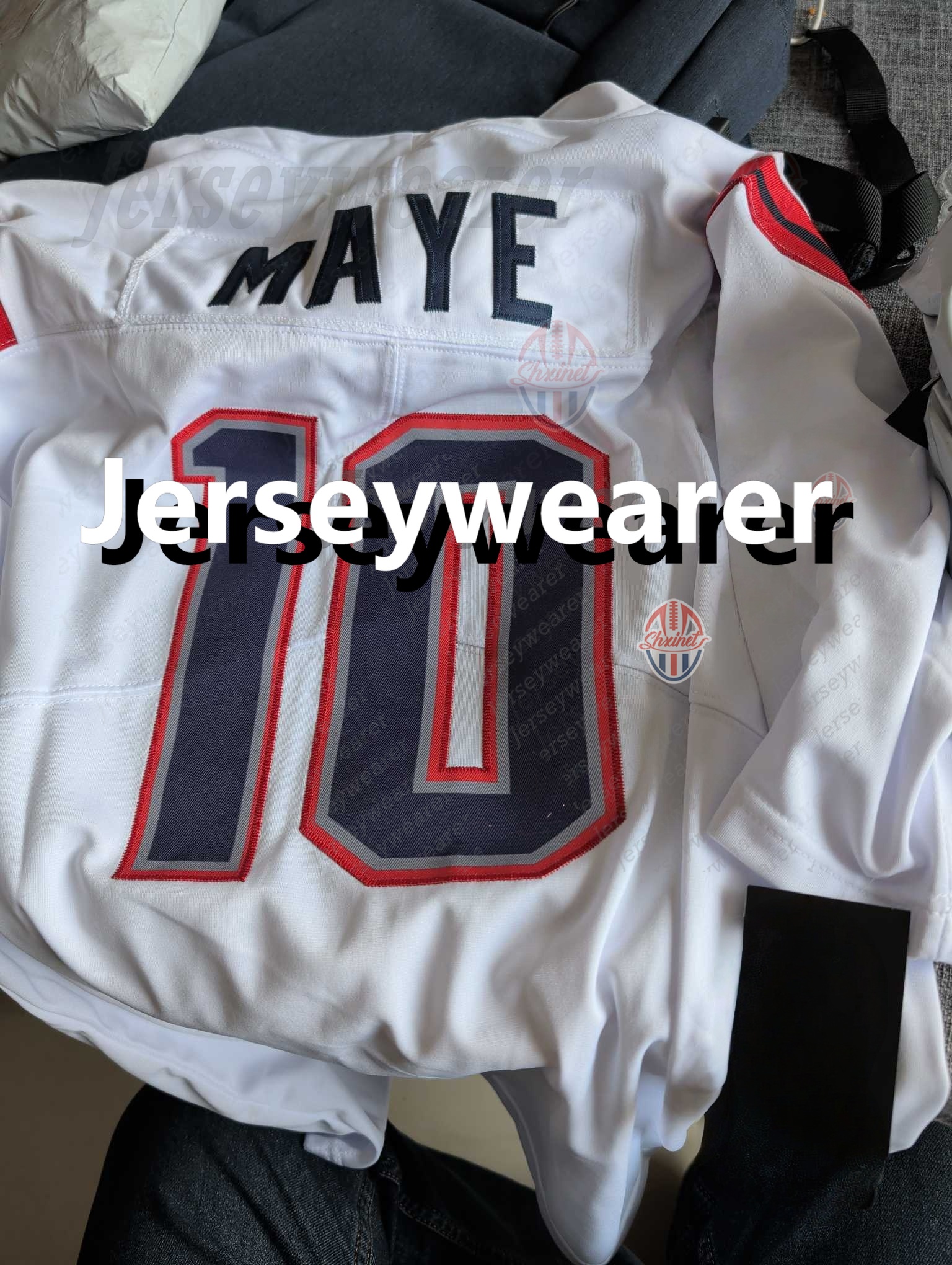 New Football Jersey Drake Maye TreVeyon Henderson Stevenson Gibson Diggs Gonzalez DeVito Custom Letter Name Number Stitched