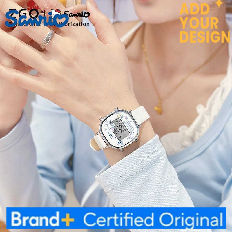 Sanrio X Hello Kitty Kids Watches Digital Watch Waterproof LED Childrens Watch Student Luminous Electronic Watch Gift 830 H251223
