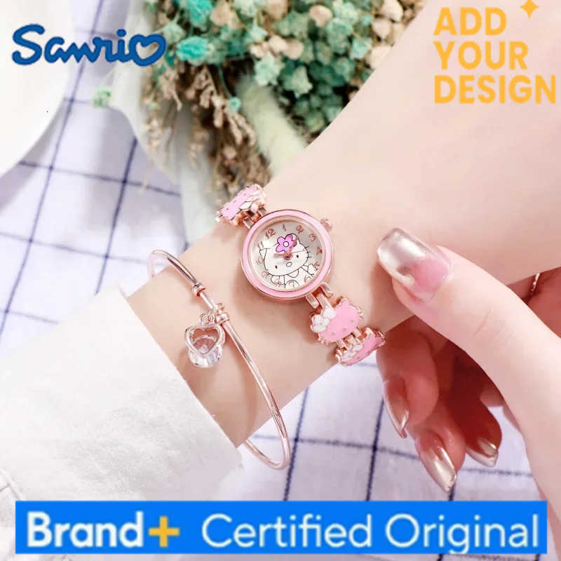 Sanrio women Watch Hello Kitty Watch Female Student Sweet Bow Girl friends Gift High quality womens quartz watches H2512231