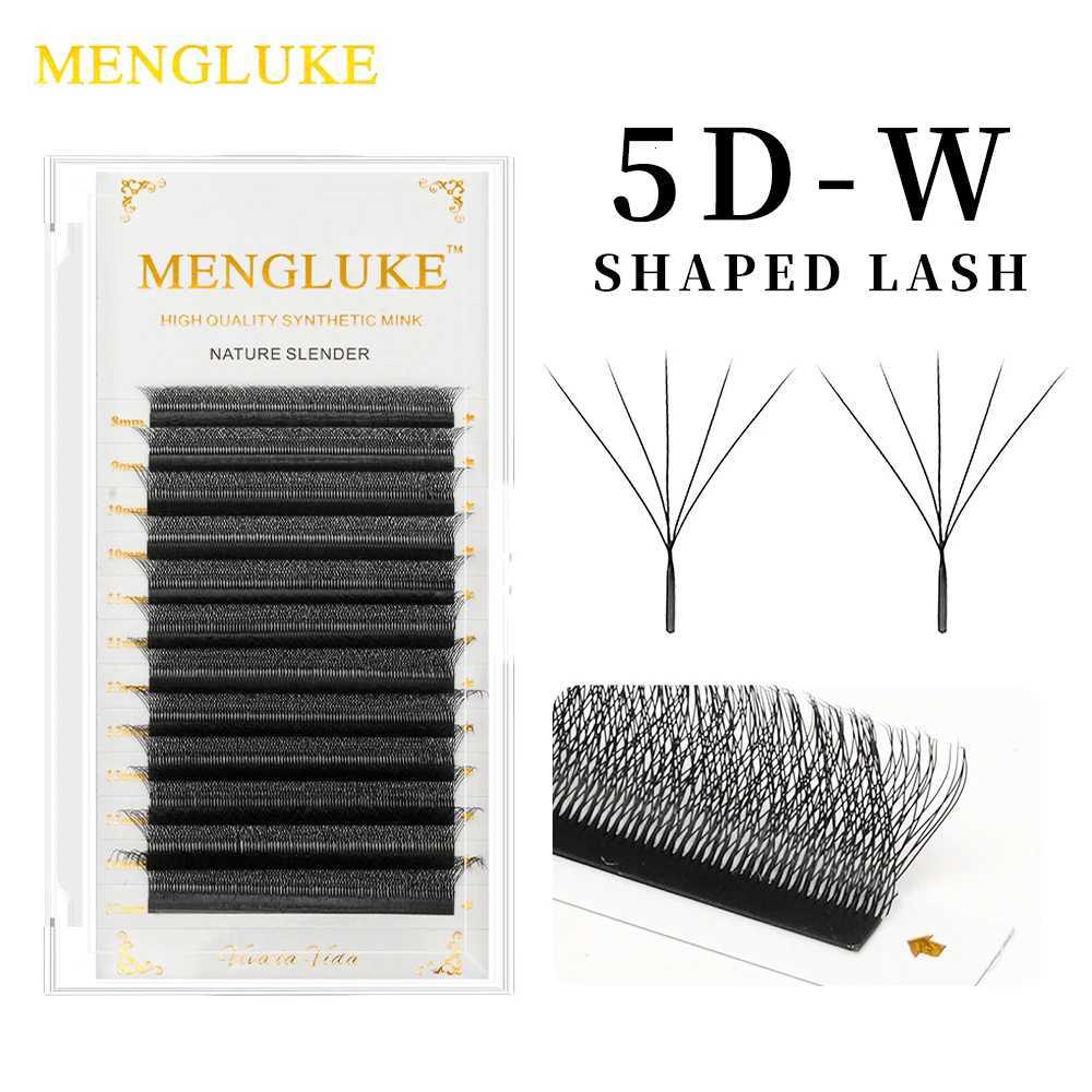 MENGLUKE 5D W Shaped Bloom Automatic Flowering Premade Fans Eyelashes Extensions Natural Soft Light High Idividual LashesT251223