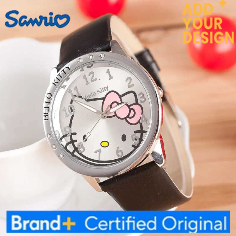 Sanrio Hello Kitty Diamond Belt Watch Cartoon Bow Digital Quartz Electronic Watch Exquisite Toys Kawaii Birthday Gift For Girls H251223