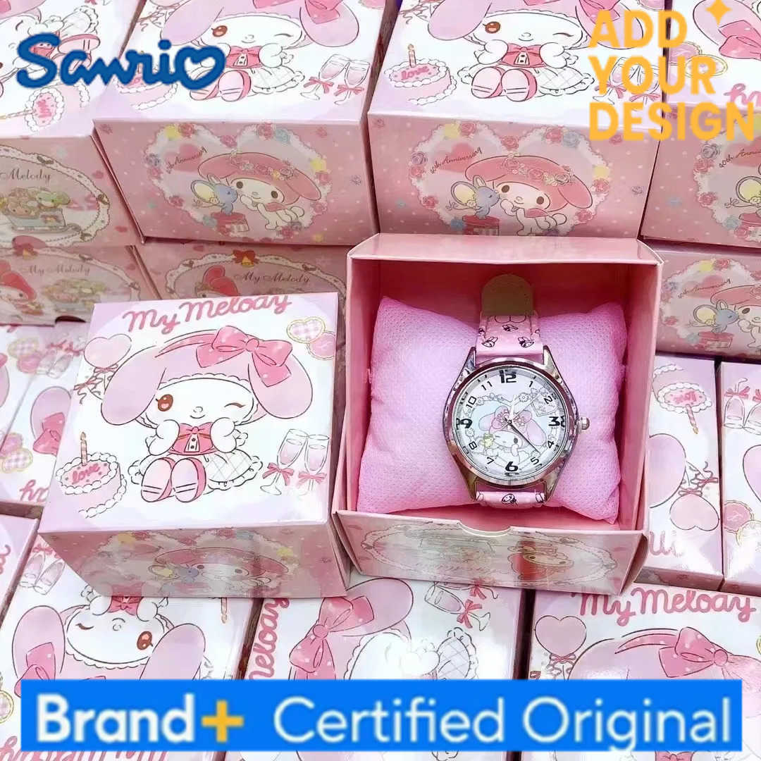 Sanrio Watch Kuromi My Melody Cinnamoroll Pompompurin Quartz Watch Holiday Birthday Children Pointer Watch Girl Kids Gifts Toy H251223