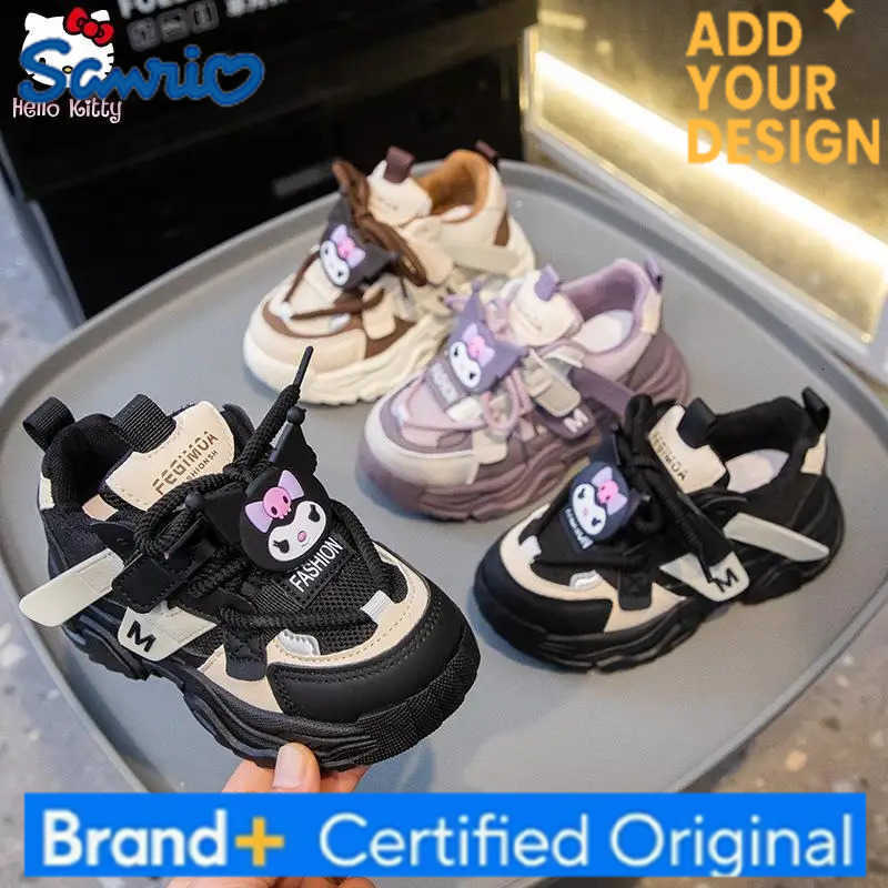 Sanrio Anime Girls Kuromi Autumn New Board Shoes Sports Dad Shoes Children Cartoon Kawaii Comfortable Breathable Casual Shoes H251223