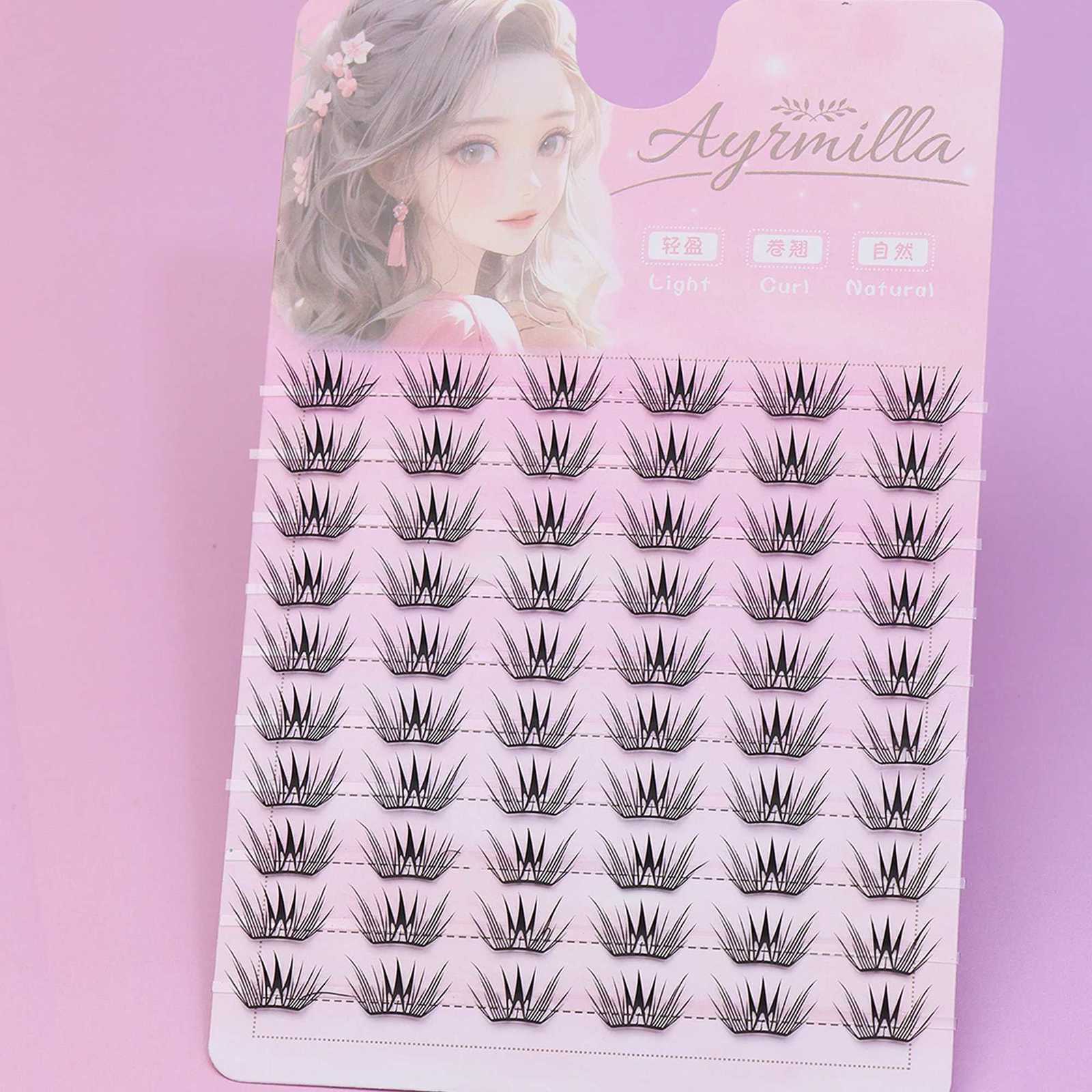 Natural false eyelashes Single cluster Fluffy and soft 3D Mink Eyelashes Long eyelashe daily work meetings false eyelashesT251223