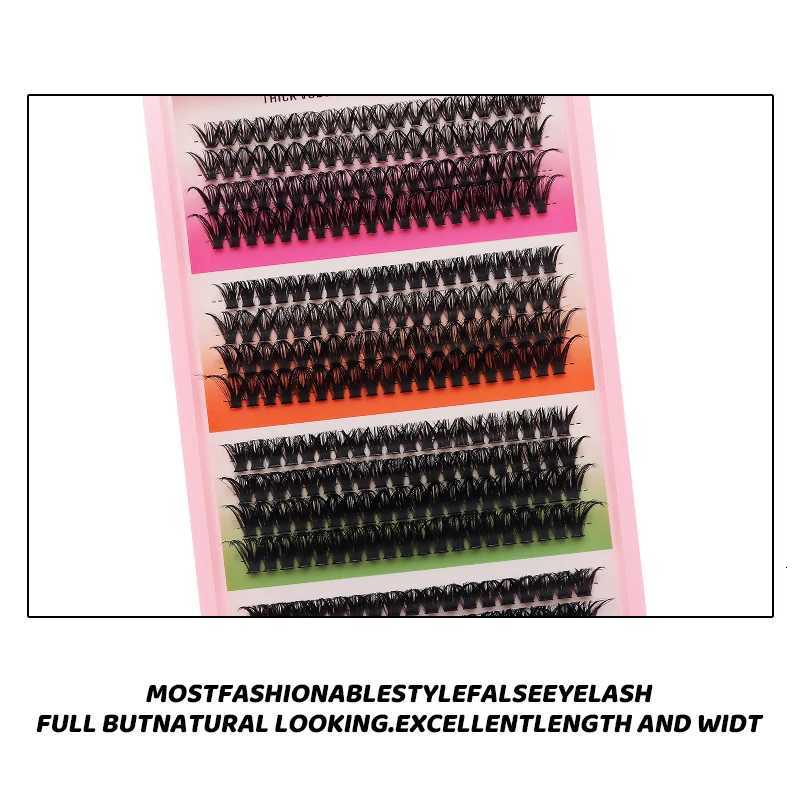 DINGSEN 16 rows Cluster Lashes 406080100P Mixed DIY Individual Eyelashes Thick Tray DIY Eyelash Extension Wispy Volume EyelashesT251223