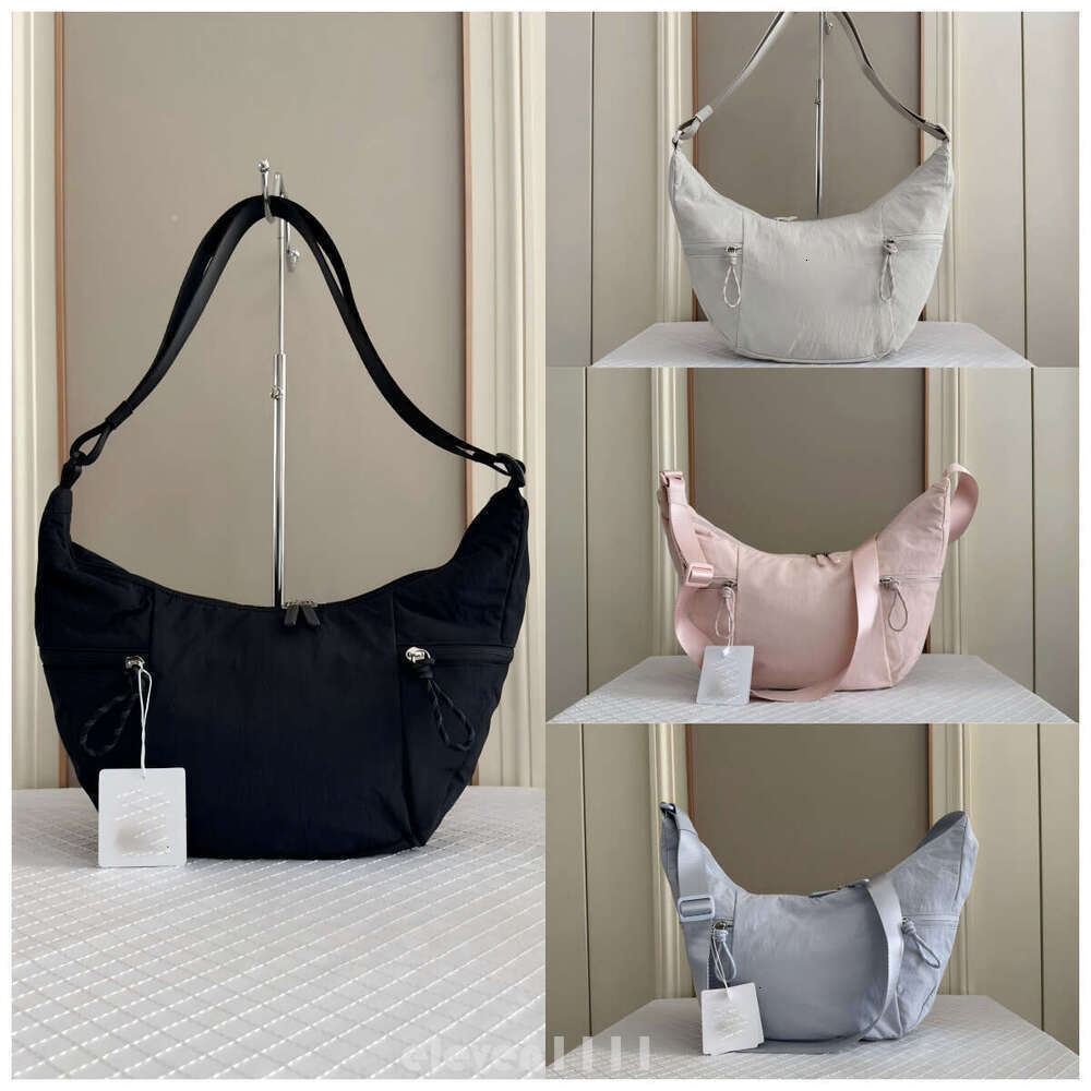 HOT 10A 2025 New Shoulder Slouchy luluity lemonive bag 6L 13L Large Capacity Men Women Crossbody luluity lemonive keychain Bull Horn Dumpling Sports Fiess Le